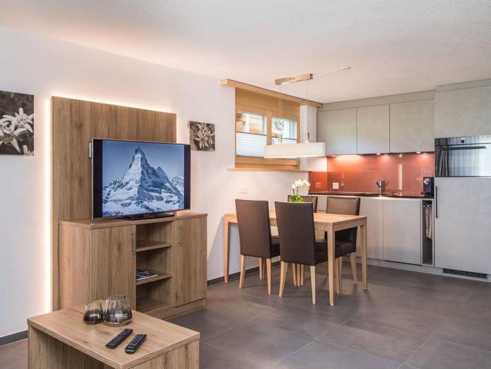 Apartament wakacyjny dla 3 osób, z Taras i Ogród oraz Widok w Zermatt