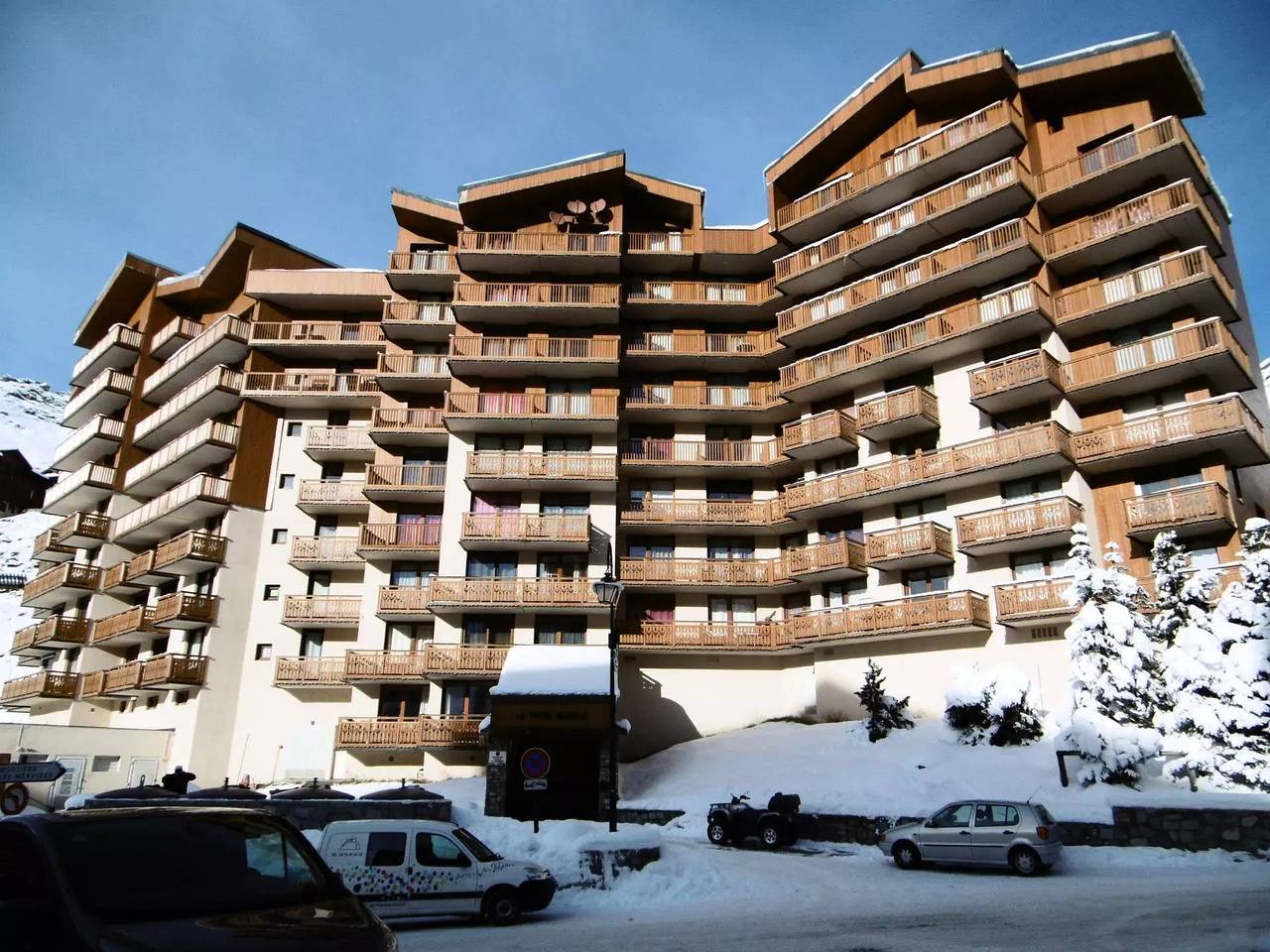 Geheel appartement, Val Thorens locatie: Duplex voor 8 personen op de bovenste verdieping, resort centrum in Val Thorens, Les Trois Vallées