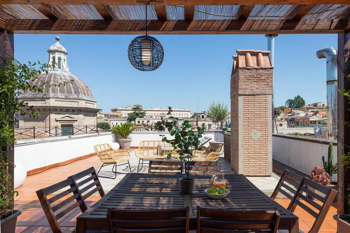 Loft per 6 persone, con panorama e terrazza in Colosseo