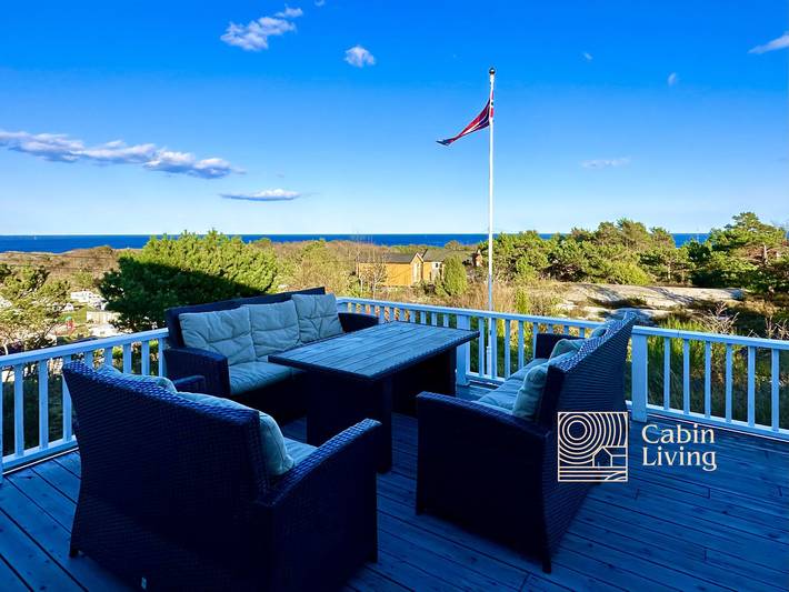 Cottage für 8 Personen mit Meerblick in Lillesand