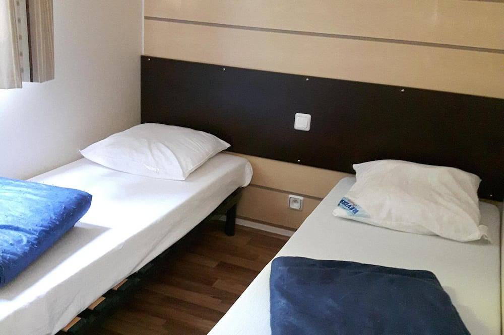 Mobilhome Drôme Vercors für 4-6 Personen auf einem Campingplatz mit Schwimmbad und Fluss in Saint-Thomas-en-Royans, Valence und Umgebung