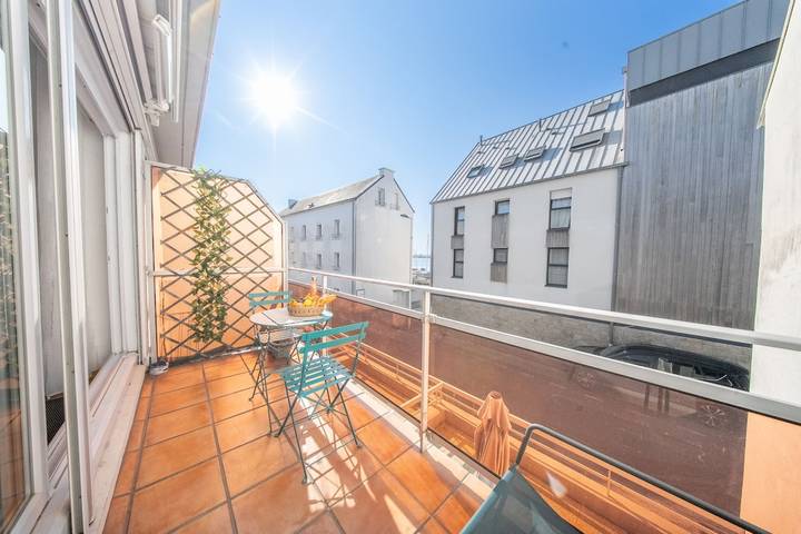 Appartement entier, Vue mer et garage privé • Port de Kernével in Larmor-Plage, Côte des Mégalithes