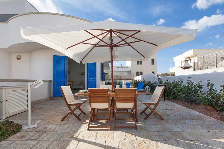 Ferienhaus für 5 Personen, mit Terrasse in Pescoluse