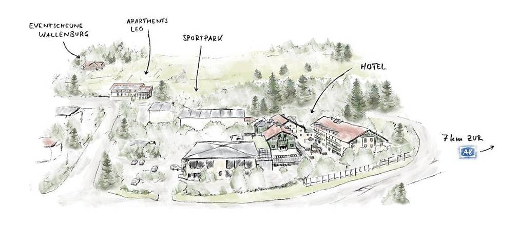 Hotel für 10 Personen, mit Terrasse und Garten sowie Sauna in Miesbach