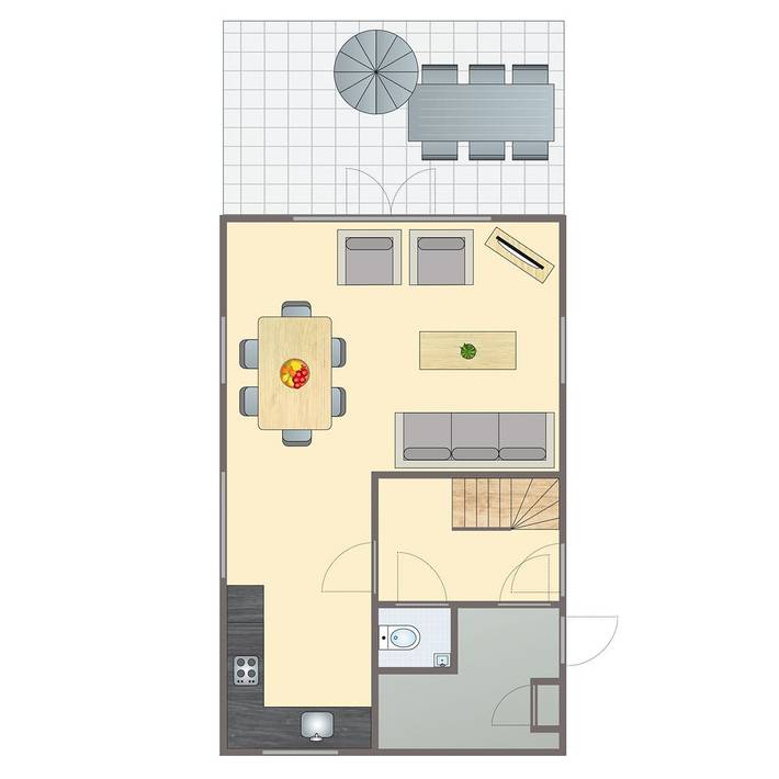 Bungalow voor 6 personen, met terras en balkon/terras in Schoorl