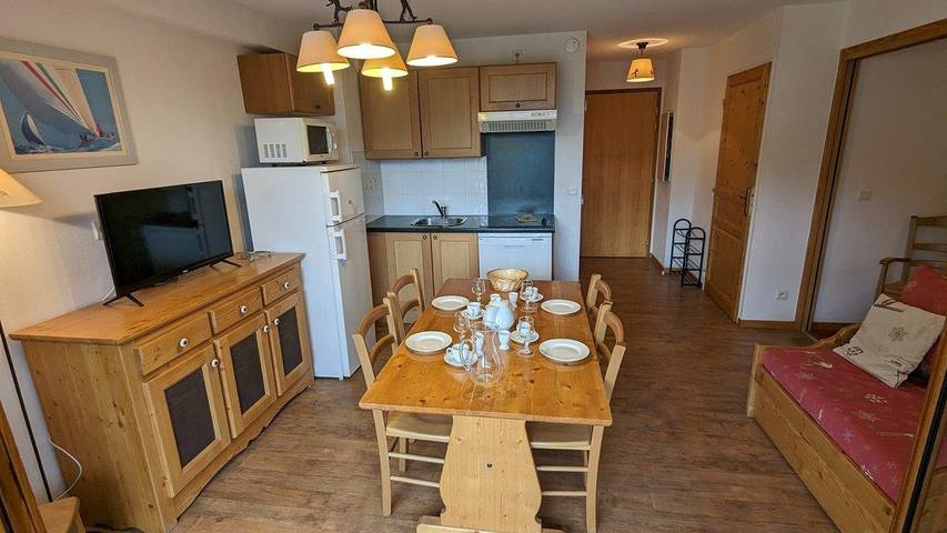 Chalet pour 6 personnes, avec balcon et vue à Orcières