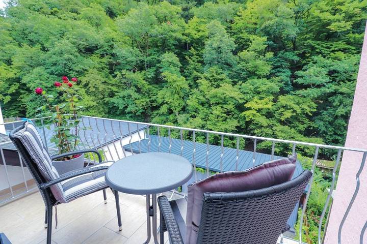 Ferienwohnung für 4 Personen, mit Balkon und Ausblick in Bad Bertrich