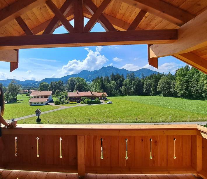 Ferienwohnung für 4 Personen, mit Balkon/Terrasse und Balkon sowie Terrasse und Sauna