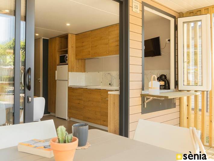 Mobil home pour 4 personnes, avec bassin pour enfant à Sant Pere Pescador - 4