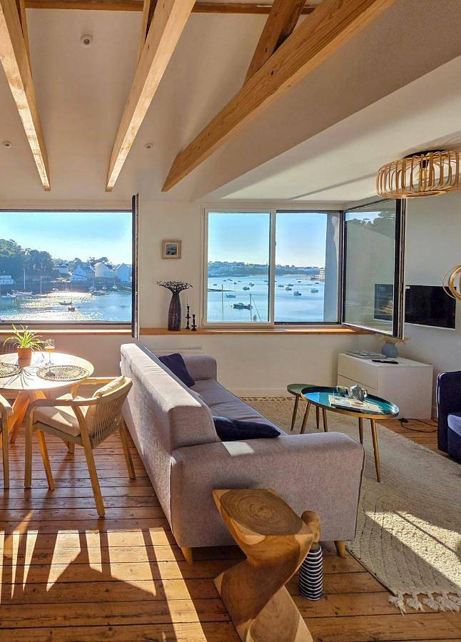 Appart’hôtel pour 2 personnes, avec balcon et vue à Audierne