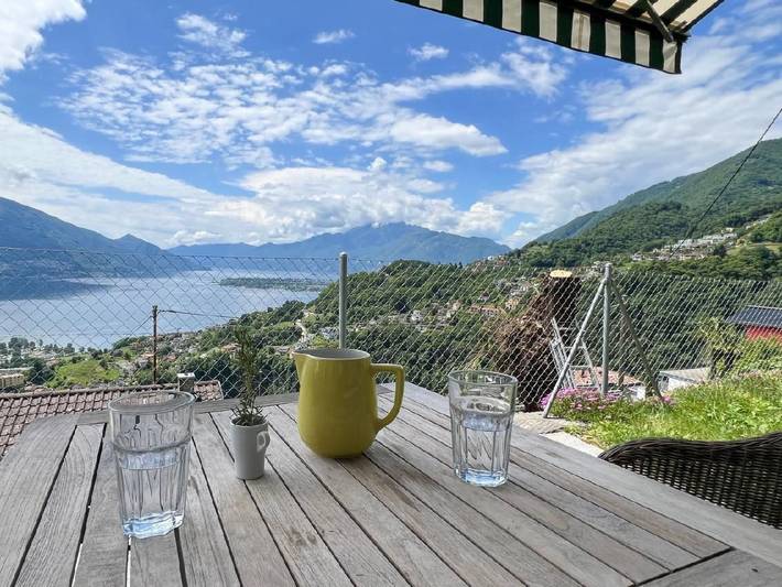 Ferienwohnung für 2 Personen, mit Terrasse und Garten sowie Pool und Seeblick am Lago Maggiore (Schweiz) - 3