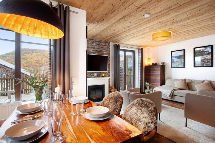 Ferienhaus für 5 Personen, mit Garten und Sauna sowie Seeblick in Hessen