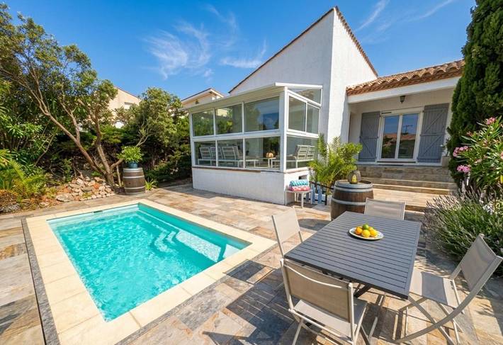 Villa pour 8 personnes, avec jardin, animaux acceptés à Canet-en-Roussillon