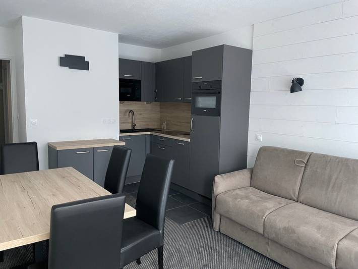 Studio pour 6 personnes, avec Balcon