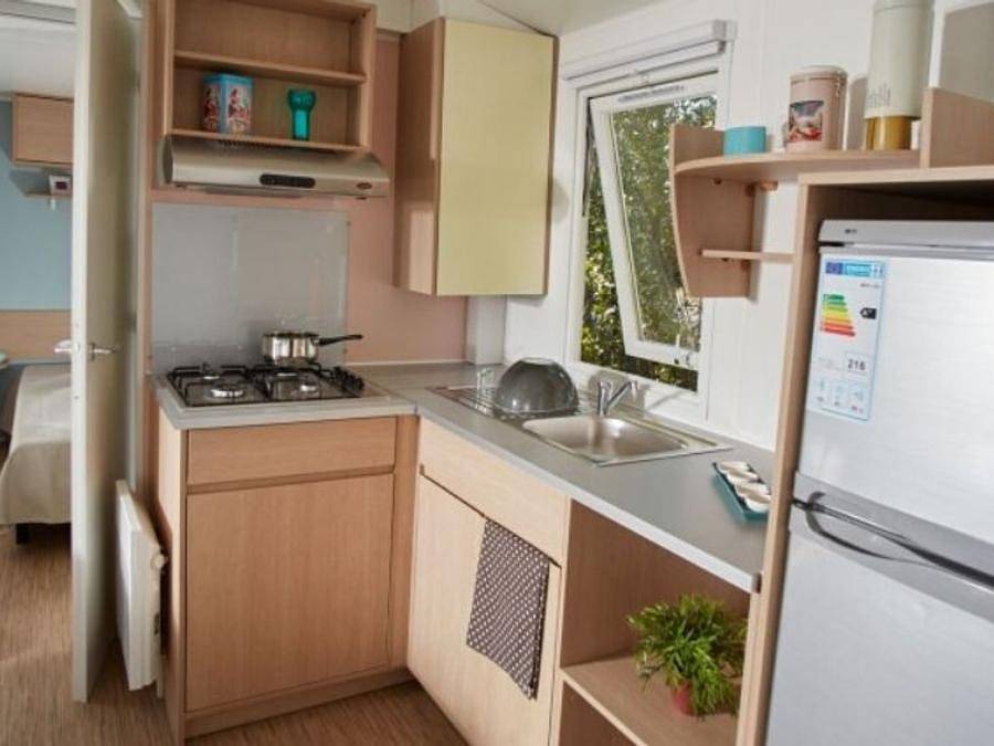 Camping La Riviera - Mobilheim 4 personen - Mobilheim Cocoon 4 Personen 2 Zimmer 23m² in Saint-Michel-Chef-Chef, Côte de Jade