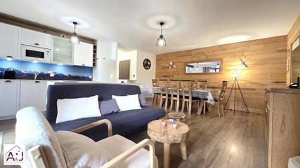Chalet pour 8 personnes, avec vue et balcon dans La Mongie
