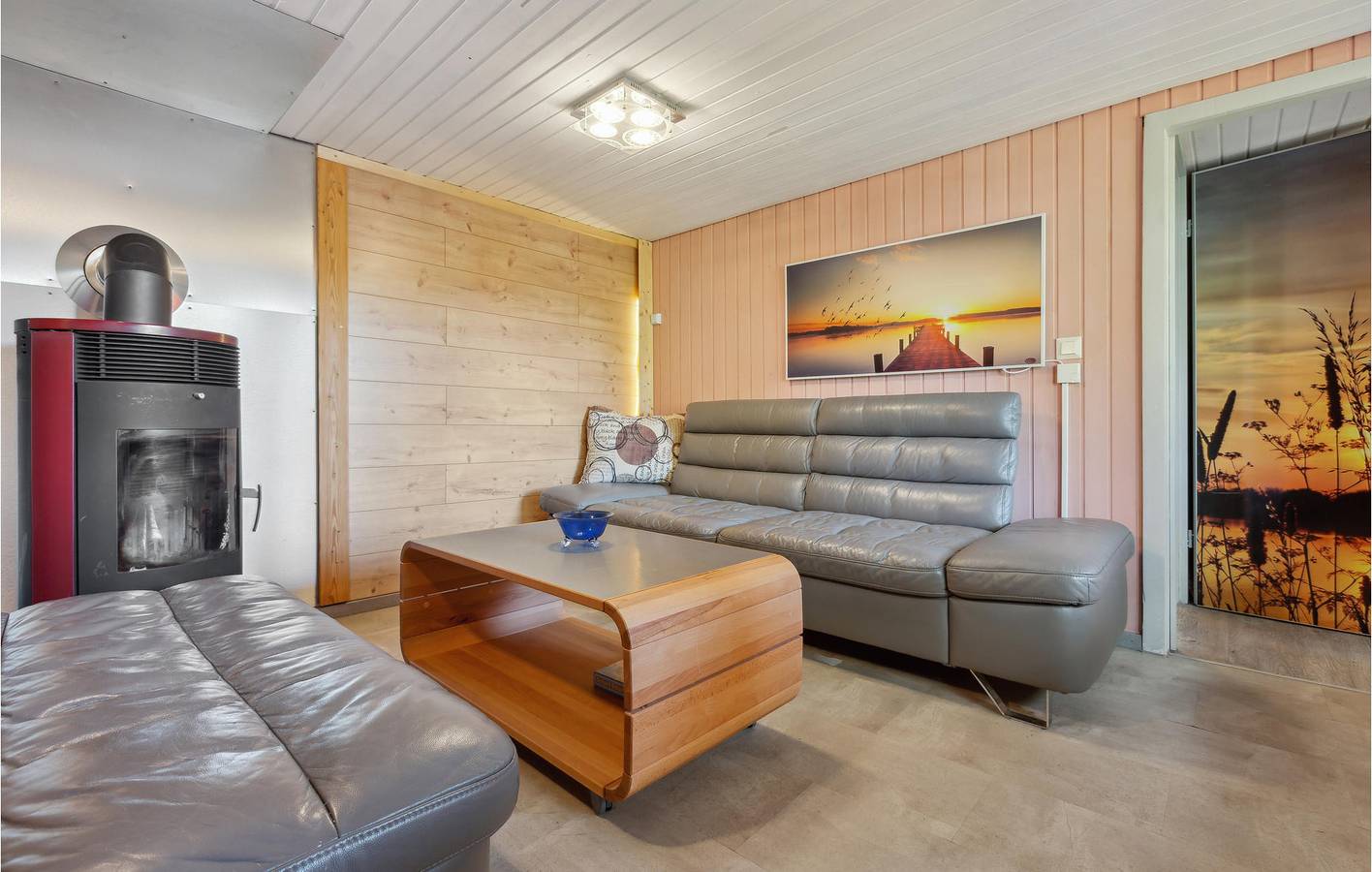 Gemütliche Seeblickwohnung mit Sauna & Terrasse, 1,5km nach Zadelsdorf in Bungalowdorf Zadelsdorf, Zeulenroda-Triebes