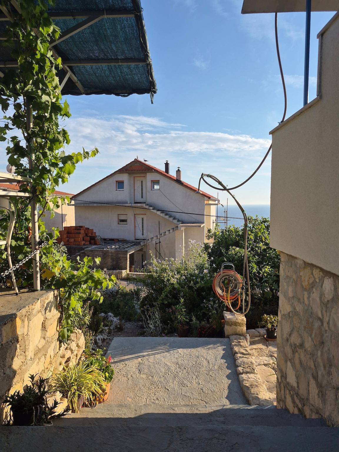 Ganze Wohnung, 3-Zimmer-Ferienwohnung mit Balkon und Meerblick Bilo, Primosten A-4662-a in Primosten, Šibenik-Knin