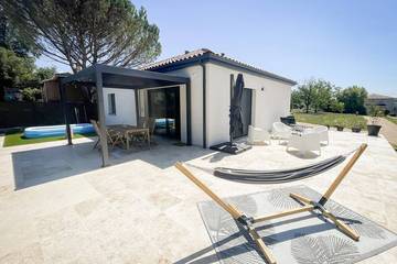 Location de vacances pour 4 personnes, avec jardin à Bretenoux