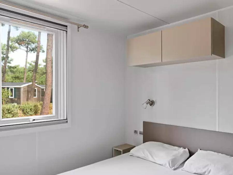 Camping Lou Pignada  - Mobilheim 6 personen - Mobilheim | Comfort | 2 Zi. | 4/6 Pers. | Einfache Terrasse | Klima | Tv in Messanges, Côte d’Argent