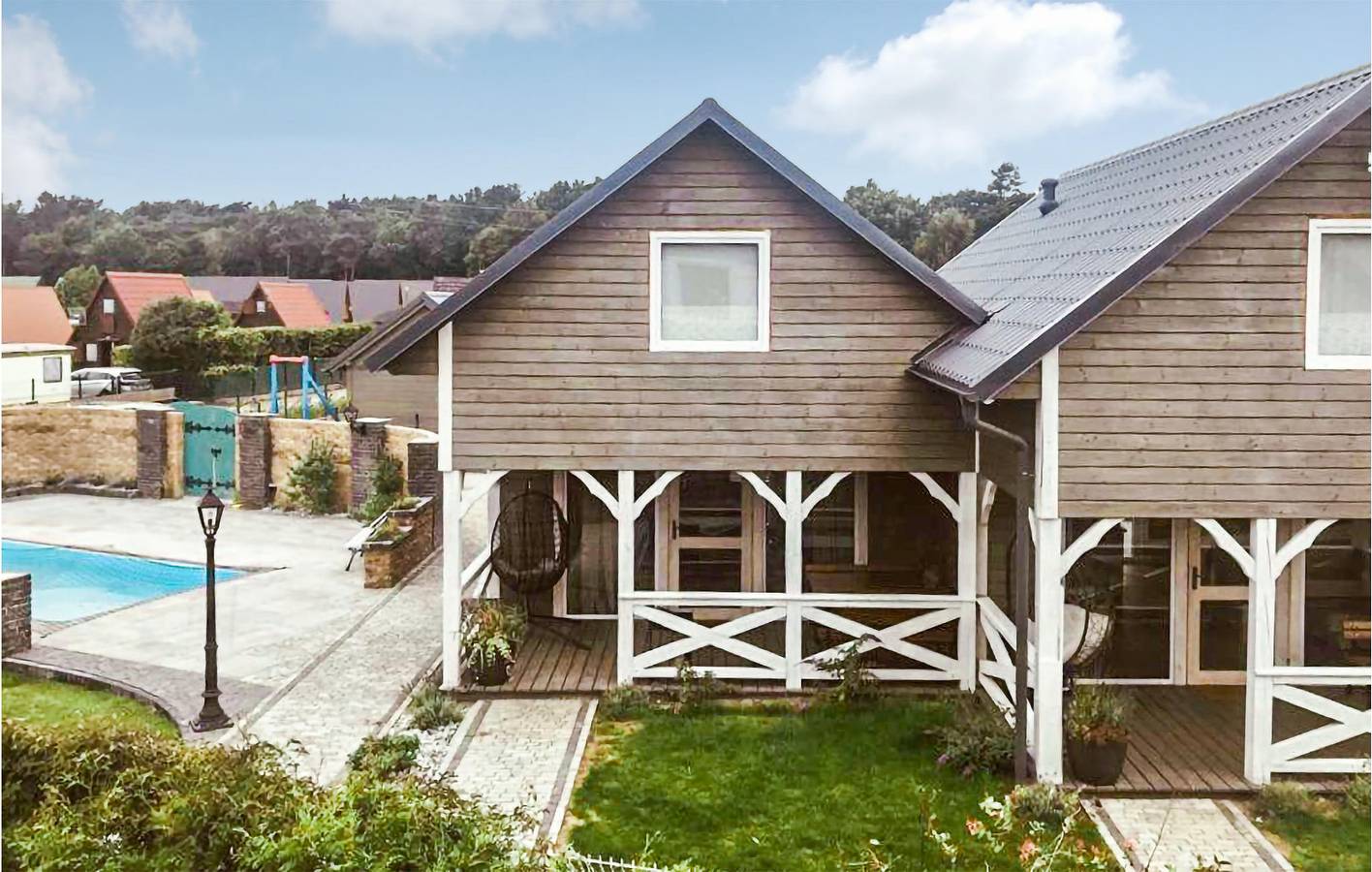 Ferienhaus für 6 Personen mit Pool in Karwia, Polnische Ostsee