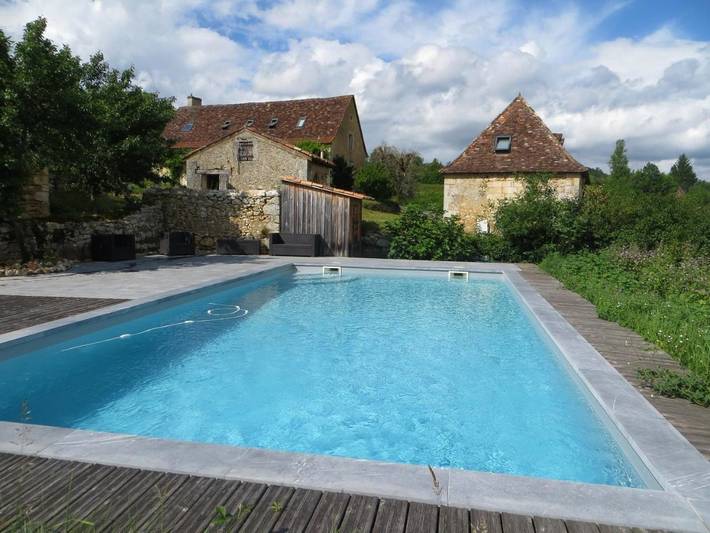 Location de vacances pour 3 personnes, avec jardin ainsi que piscine et vue à Lamonzie-Montastruc - 2