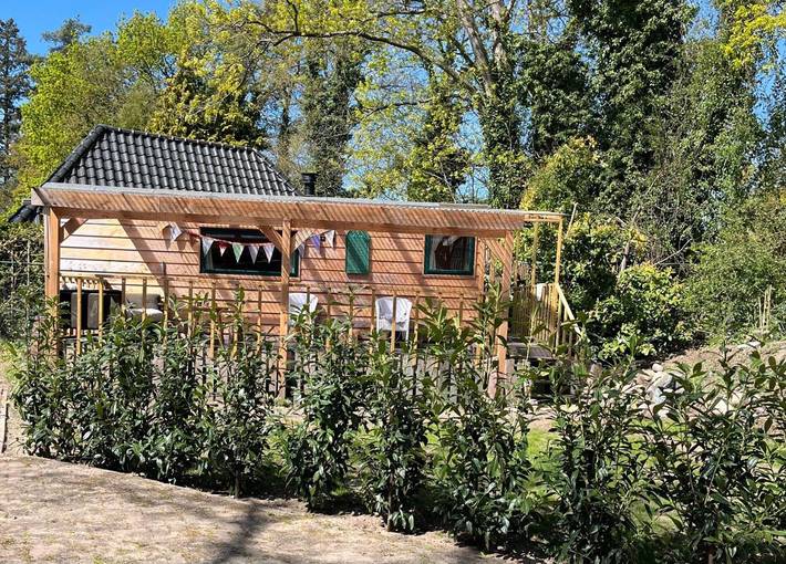 Ferienhaus für 2 Personen, mit Balkon und Terrasse sowie Garten und Ausblick