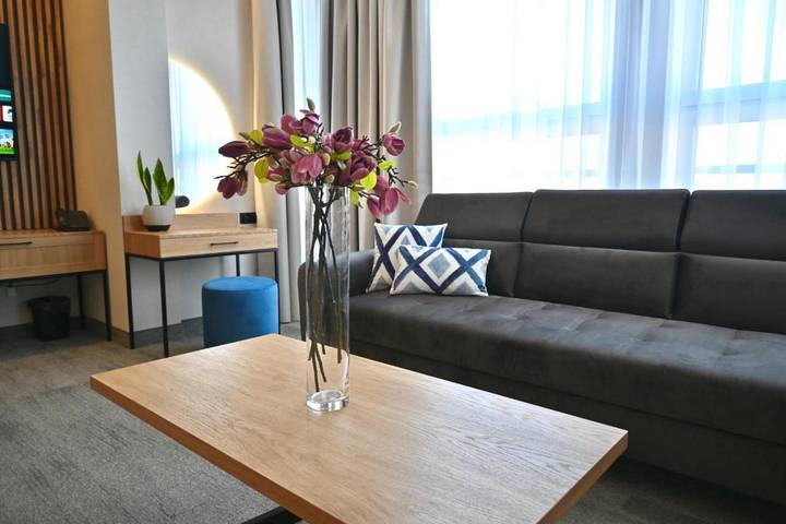 Hotel dla 4 osób, z Sauna i Widok w Malbork