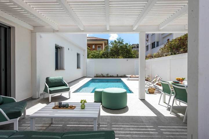 Villa mit pool für 6 Personen, mit Garten und Terrasse in Palermo