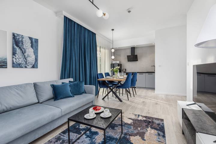 Ganze Wohnung, Ferienwohnung für 6 Personen mit Whirlpool in Niechorze, Powiat gryficki
