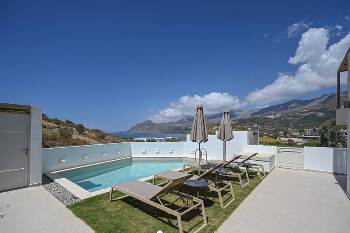 Ferienhaus für 7 Personen, mit Meerblick und Balkon in Plakias