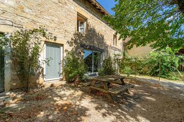 Gîte pour 6 personnes, avec terrasse et vue dans Frontonas