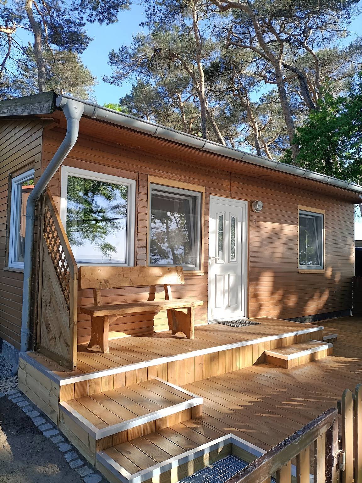 Bungalow en première ligne avec vue sur mer, terrasse privée et Wi-Fi in Pepelow, Am Salzhaff