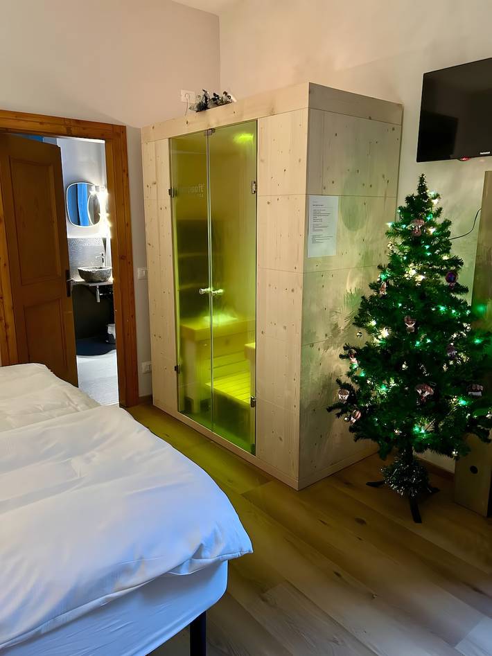 Glamping per 2 persone, con sauna, con animali domestici in Trentino