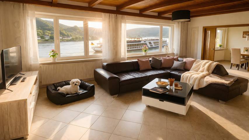 Ferienwohnung für 4 Personen, mit Balkon und Garten am Mittelrhein - 3