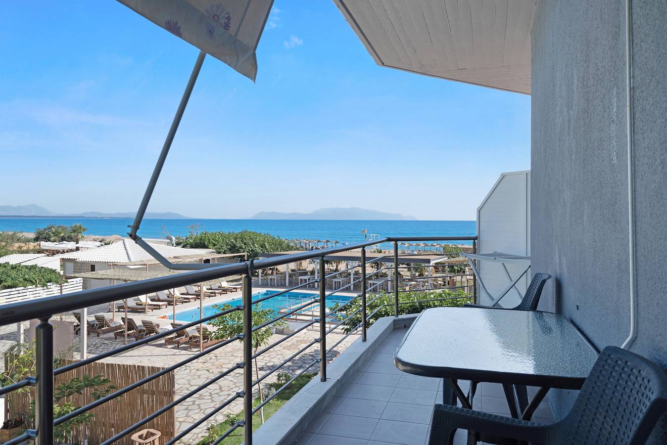 Ganzes Studio, Einzimmerapartment 'Iguana 1' mit Gemeinschaftspool, Wlan und Klimaanlage in Preveza Regionalbezirk
