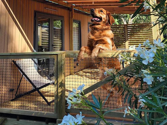 Camping Le Val de Cesse - Mobilheim 6 personen - Premium 32m² - 3 Schlafzimmer - Tv - Geschirrspüler - Klimaanlage - Terrasse -. in Mirepeisset, Mittelmeerküste (Frankreich)