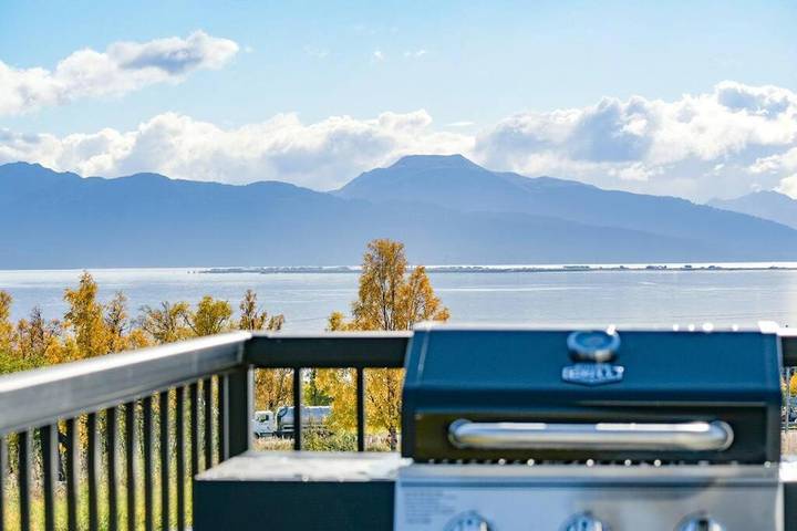 Ferienhaus für 4 Personen, mit Garten und Ausblick sowie Balkon in Alaska