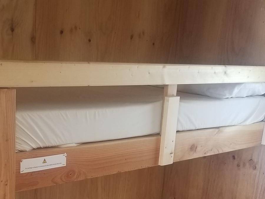 Camping Les Cabanes de Cornillon - Ceven'Aventure - Unterkunft 6 personen - Ausgestattete Hütte - 2 Zimmer 25m² in Les Assions, Cevennen