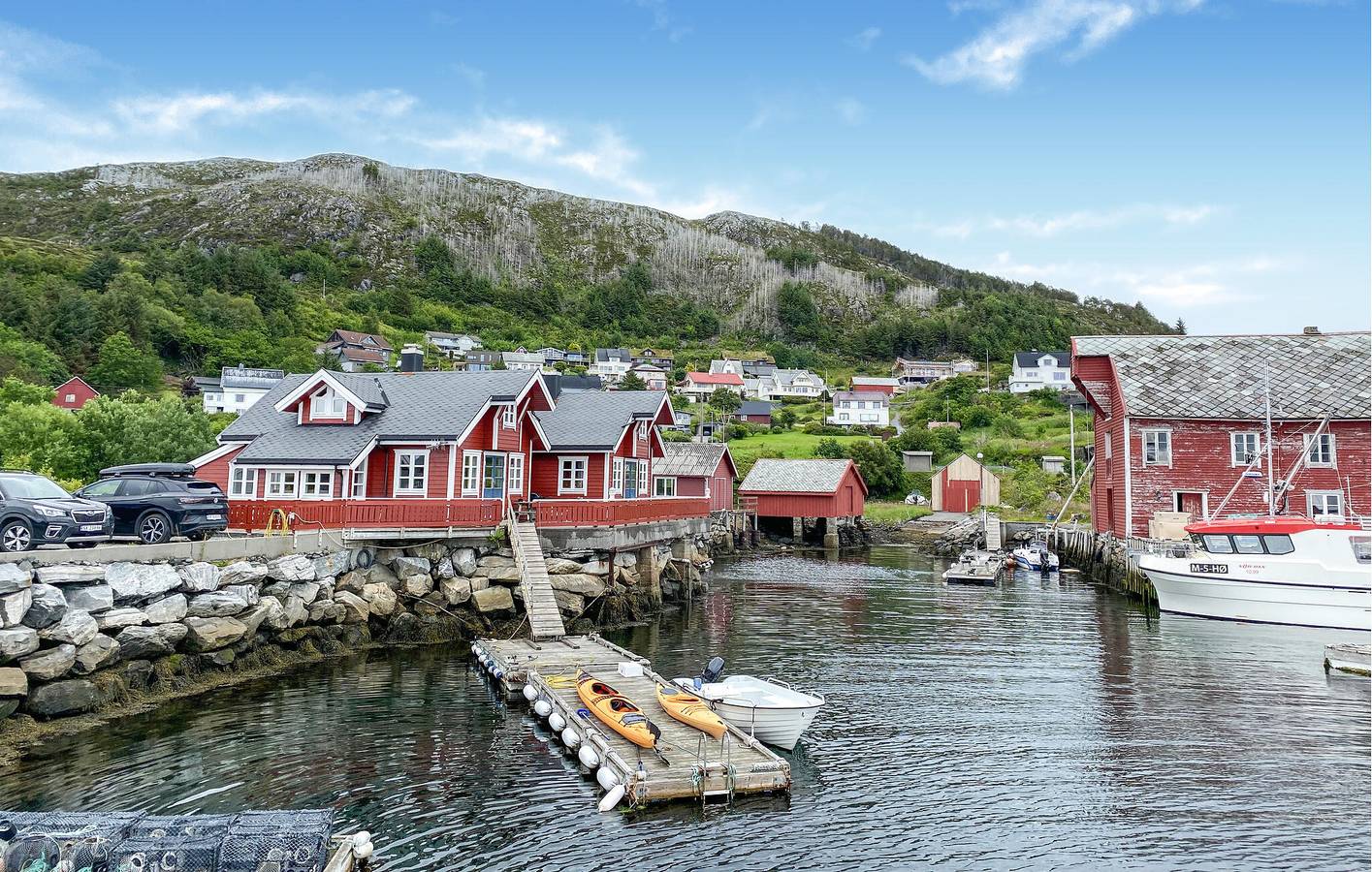 Ferienhaus für 6 Personen mit Ausblick in Herøy