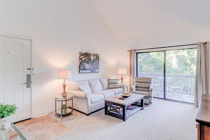 Casa de vacaciones para 2 personas, con balcón además de piscina y vistas en Hilton Head Island