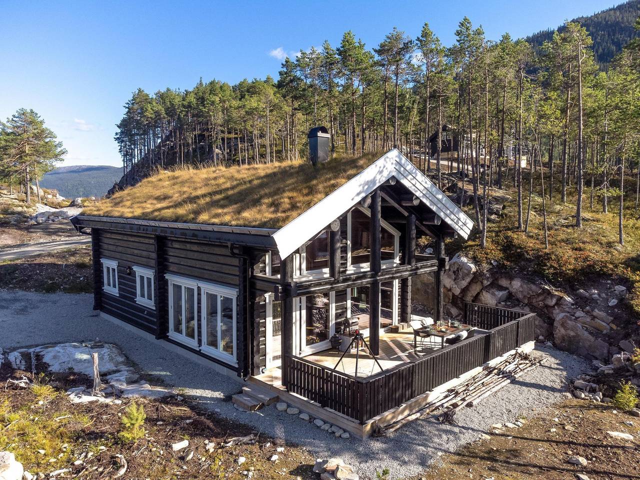 Fjord Rentals — Moose Lodge | 6p | Met Sauna & Zicht op het water in Vråvatn, Kviteseid (gemeente)