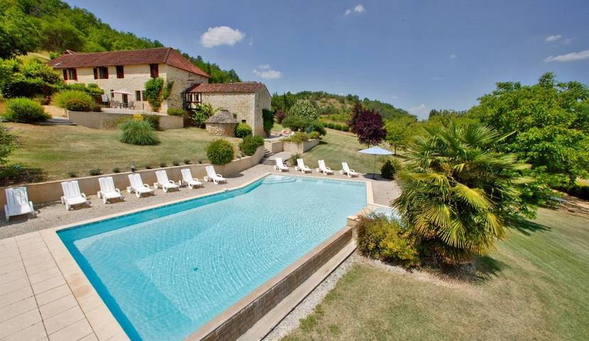 Ferienhaus für 6 Personen, mit Pool und Terrasse sowie Garten und Ausblick, mit Haustier - 1