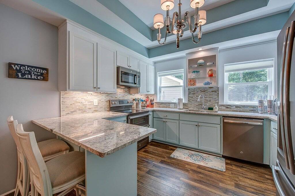 Die Hütte am Ufer des Lake Wylie in Gaston County