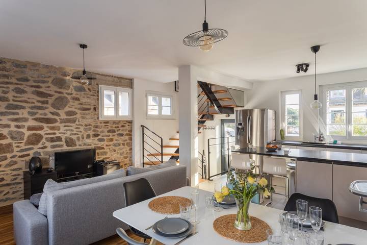 Maison de vacances pour 6 personnes, avec jardin dans Port de Plaisance des Sablons