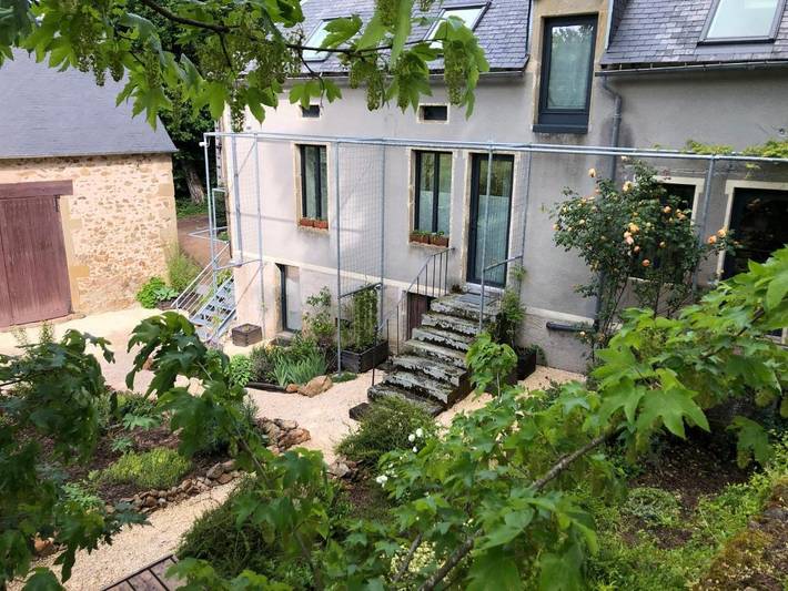 Maison de vacances pour 2 personnes, avec Balcon et Terrasse ainsi que Jardin et Vue