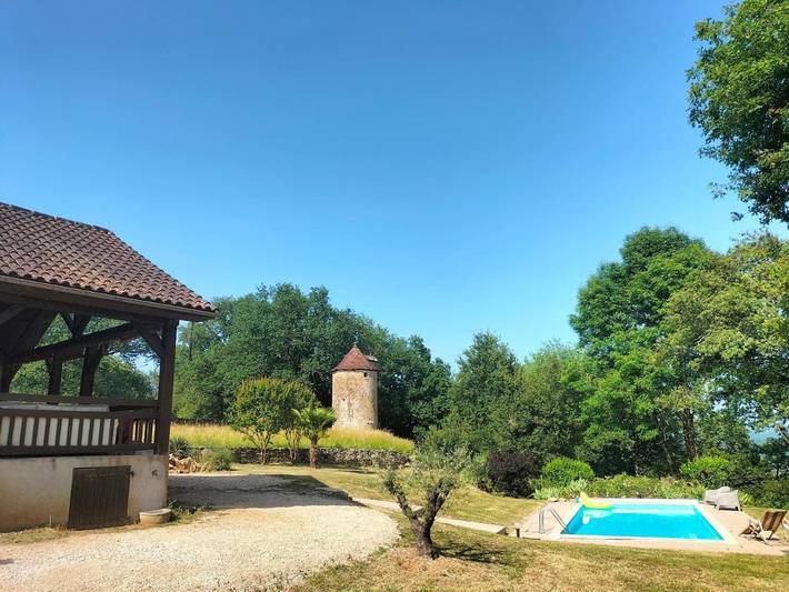 Maison de vacances pour 6 personnes, avec vue ainsi que terrasse et piscine, animaux acceptés