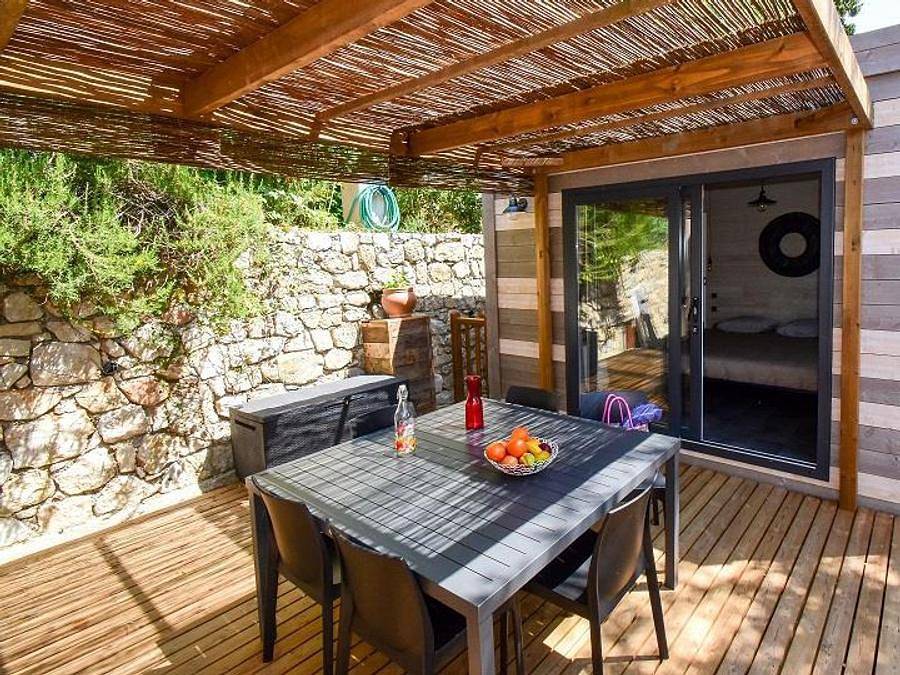 Camping Sites et Paysages - Les Pinèdes  - Mobilhome 7 personas - Cottage Premium Spa in La Colle-sur-Loup, Costa mediterránea (Francia)