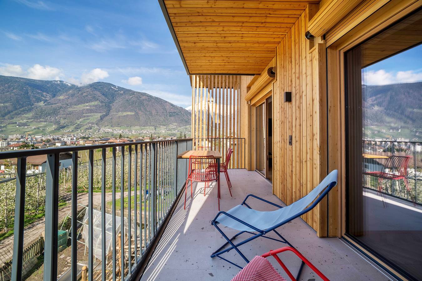 Ganze Wohnung, Ferienwohnung 'Villa Rosa Unterschöberlehof - Eliza' mit Bergblick, Wlan und Klimaanlage in Meran, Sarntaler Alpen