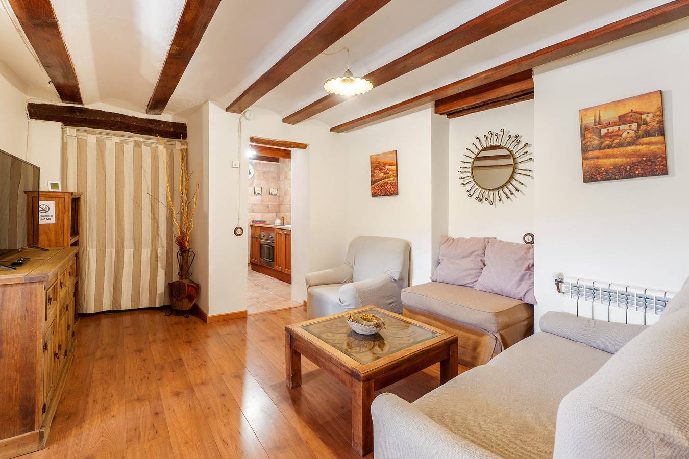 Landhuis 'Casa Antiga 15' met uitzicht op de bergen, gedeeld zwembad en Wi-Fi in Los Santos (Valencia), Castielfabib